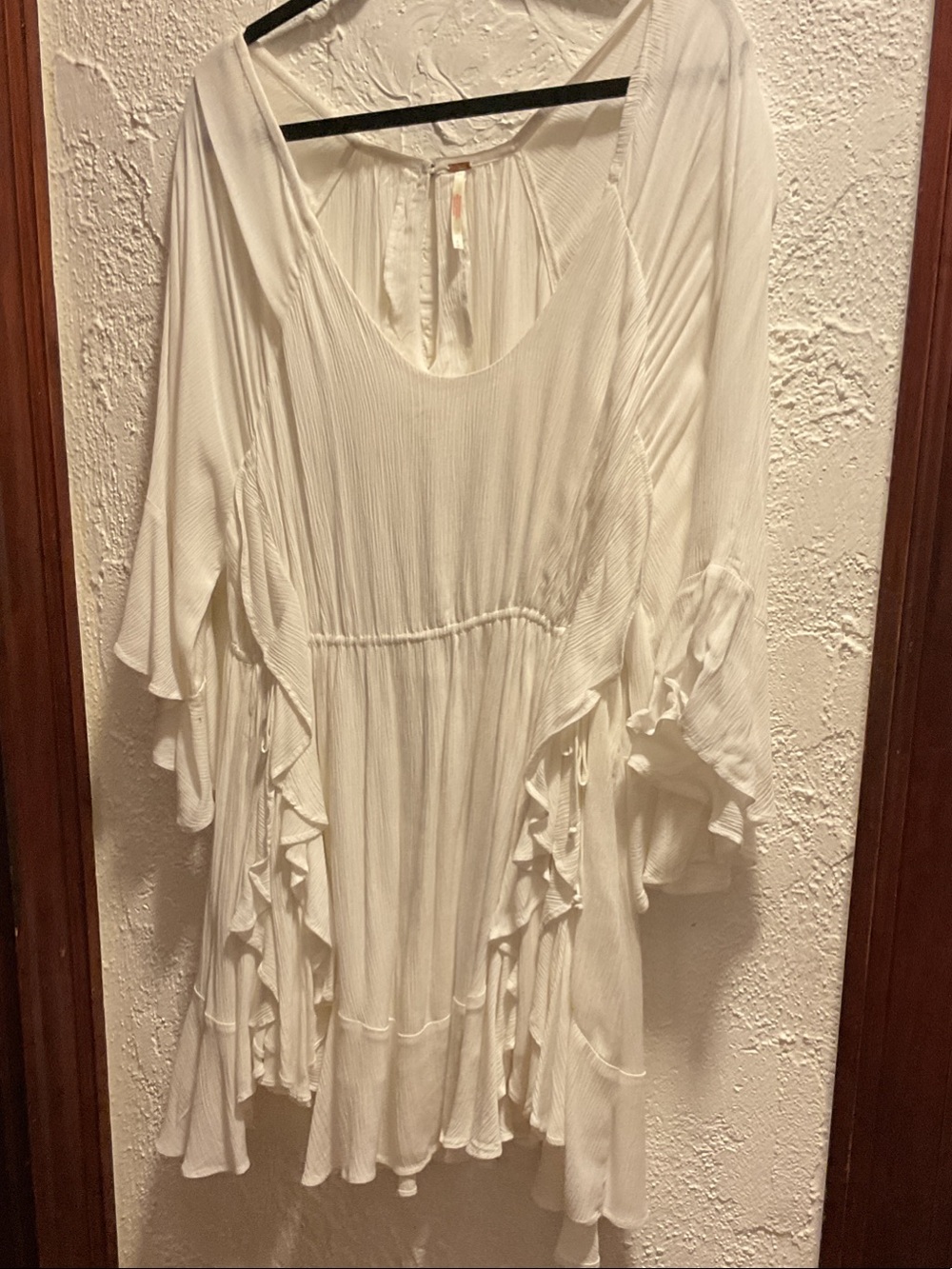 Free People White Ruffle Dress - Picture 4 of 4
